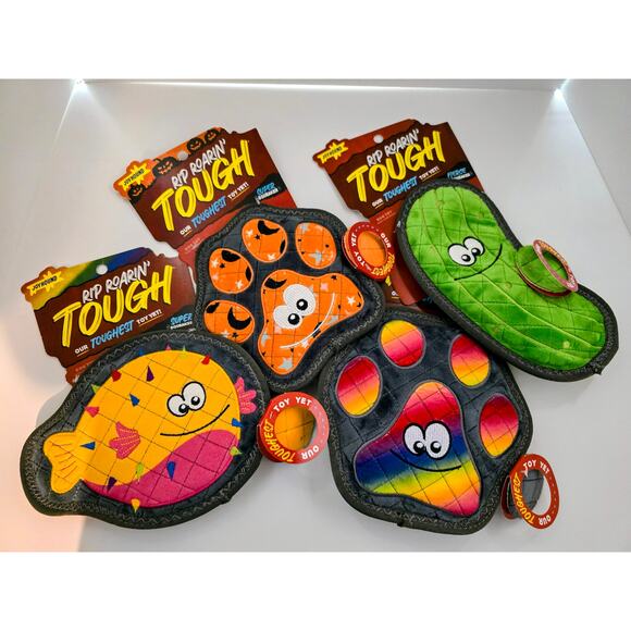 Rip Roarin' Tough Dog Toy - Super Squeak - Aggressive Chewers - Mystery 1 Piece - Picture 2 of 2